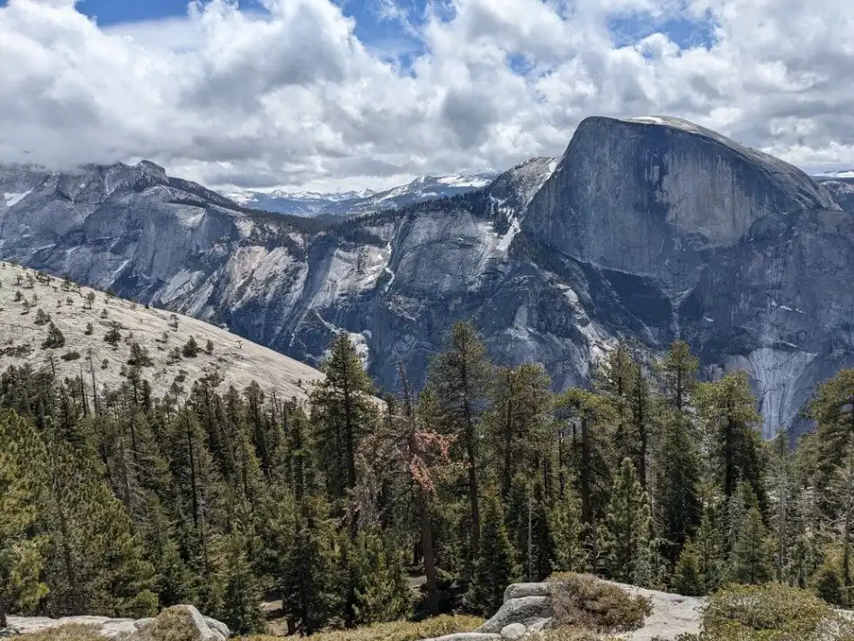 Half Dome rising above Yosemite Valley