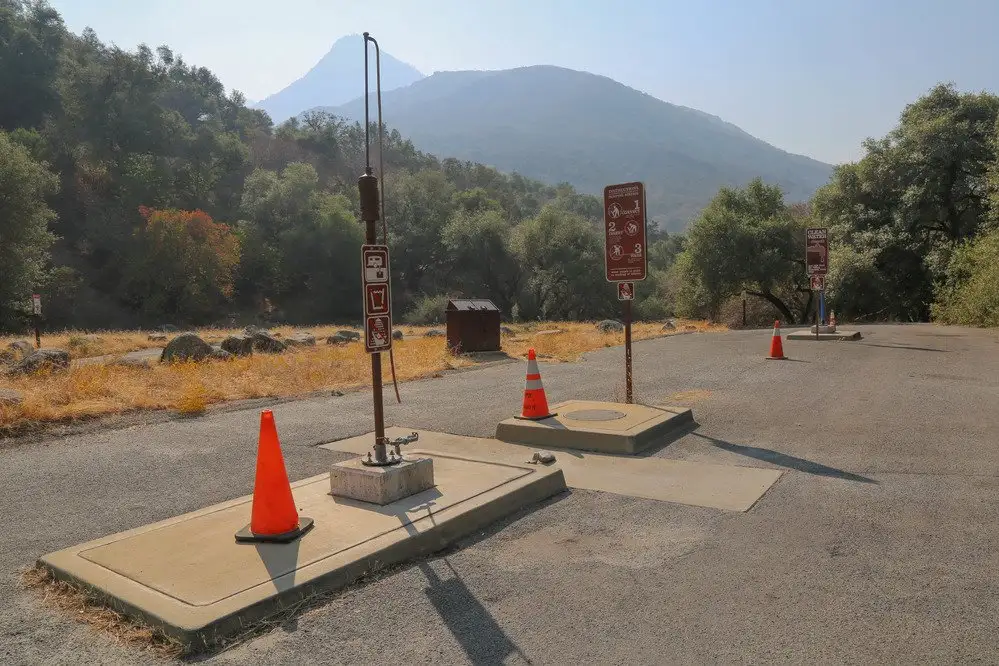 The RV dump station at Potwisha Campground, Sequoia National Park