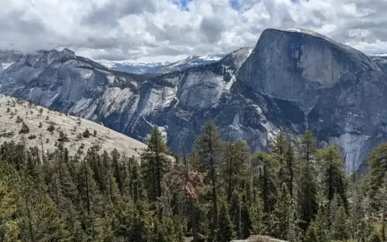 Half Dome rising above Yosemite Valley